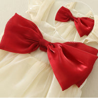 Load image into Gallery viewer, Baby Girls Color-blocking Bow Rompers Dresses Wholesale 220414197
