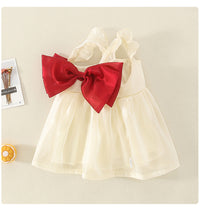 Load image into Gallery viewer, Baby Girls Color-blocking Bow Rompers Dresses Wholesale 220414197
