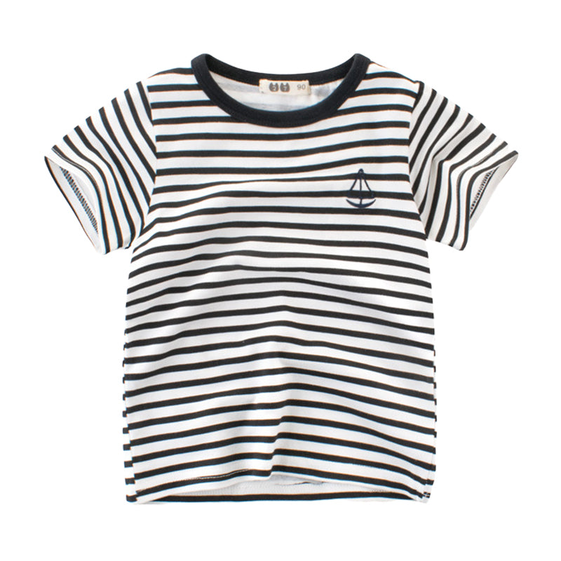 Baby Kid Unisex Striped T-Shirts Wholesale 22041421