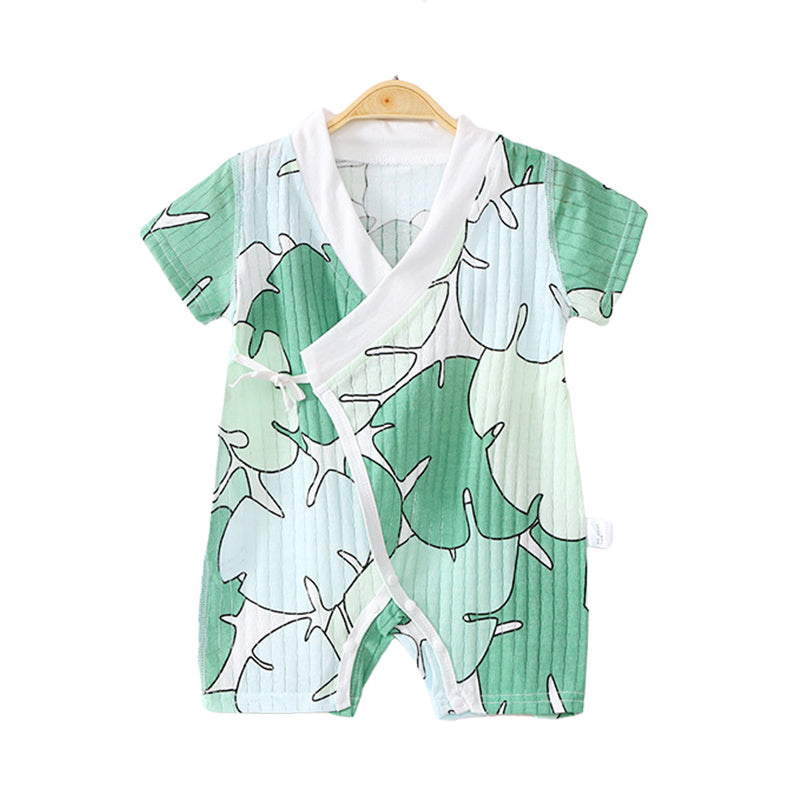 Baby Girls Boys Plant Print Rompers Wholesale 220414214