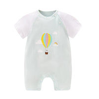Load image into Gallery viewer, Baby Girls Boys Letters Color-blocking Cartoon Print Rompers Wholesale 220414215
