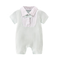 Load image into Gallery viewer, Baby Girls Boys Letters Color-blocking Cartoon Print Rompers Wholesale 220414215
