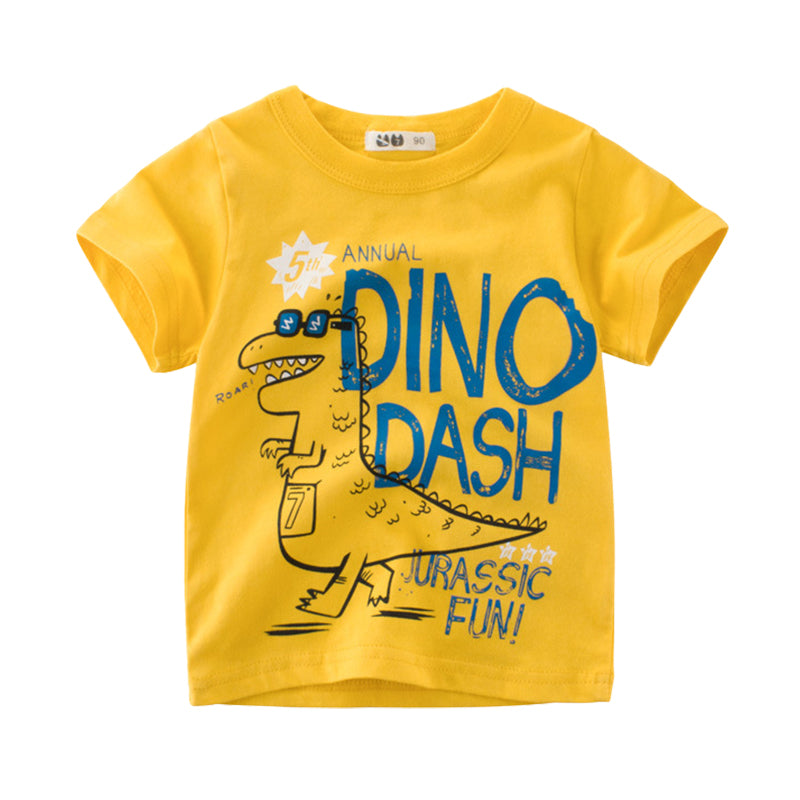 Baby Kid Unisex Dinosaur T-Shirts Wholesale 22041423