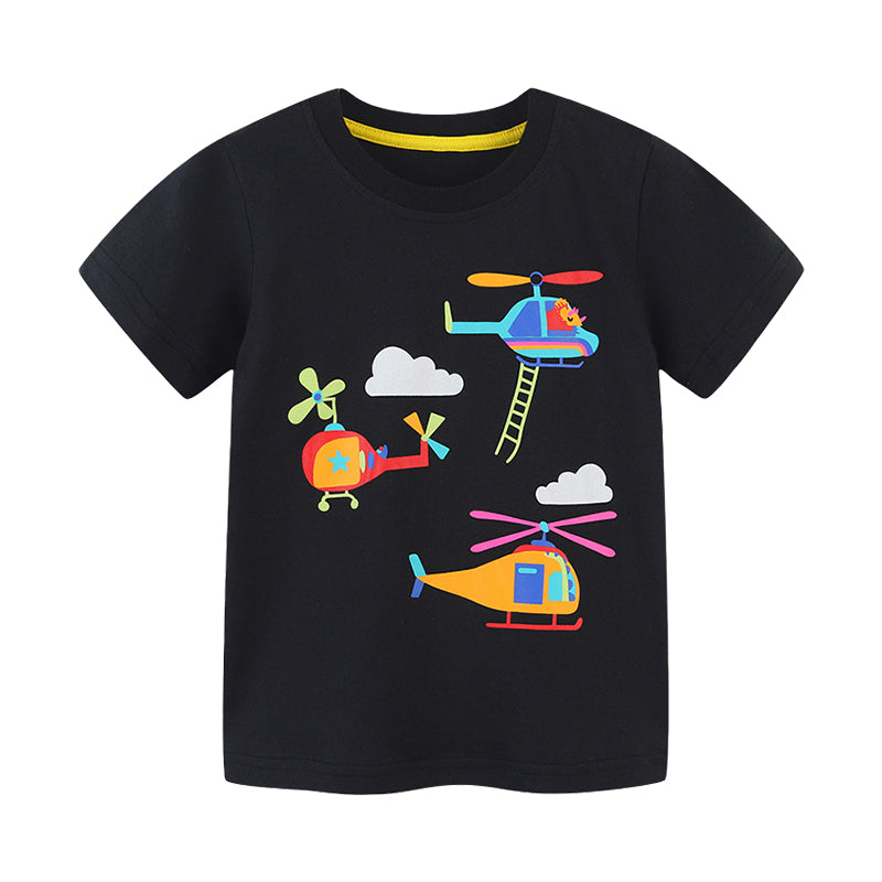 Baby Kid Boys Cartoon Print T-Shirts Wholesale 220414241