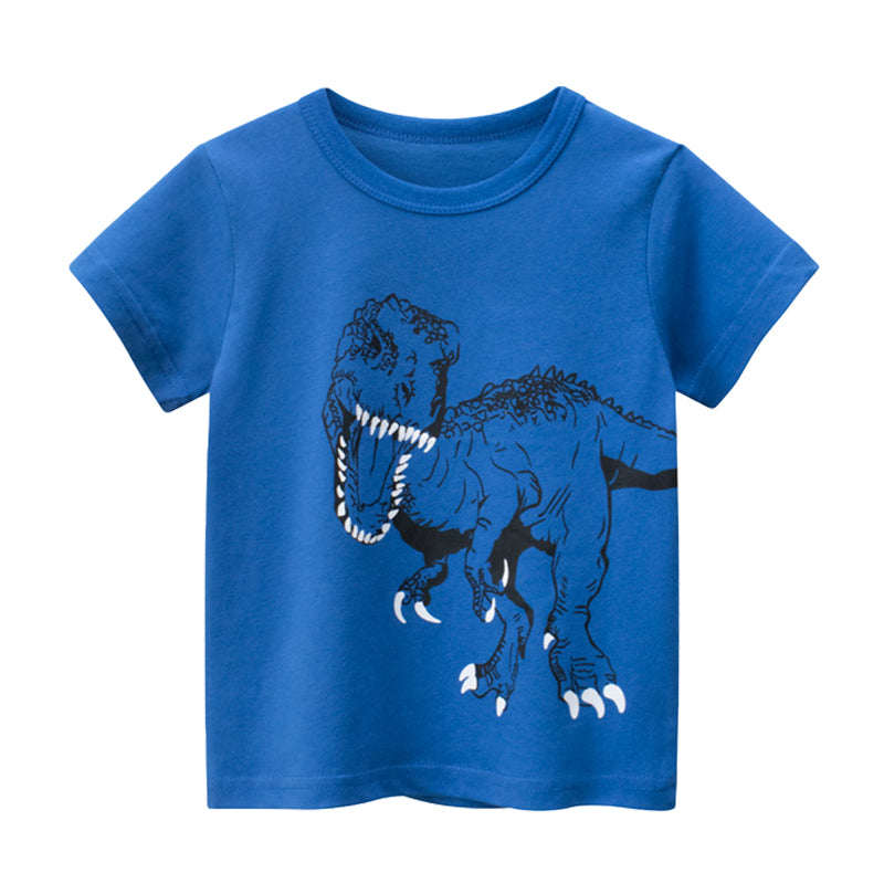 Baby Kid Boys Dinosaur Print T-Shirts Wholesale 220414258