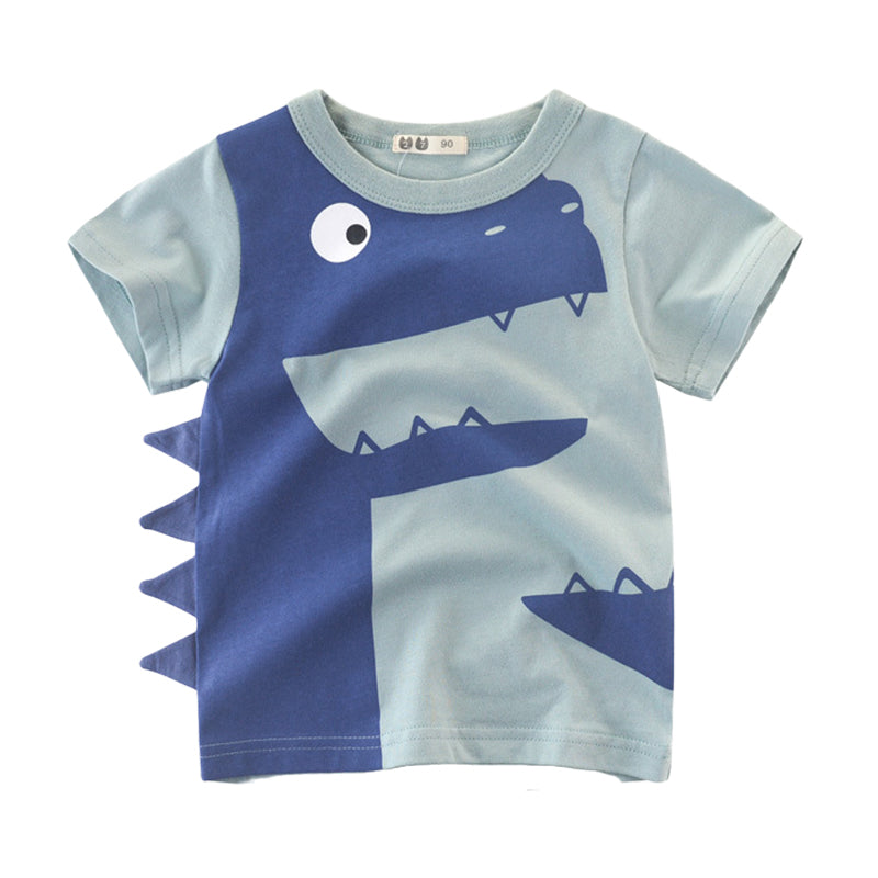 Baby Kid Unisex Dinosaur T-Shirts Wholesale 22041426