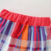 Load image into Gallery viewer, 2 Pieces Set Baby Kid Girls Love heart Embroidered Tank Tops And Checked Shorts Wholesale 220414260
