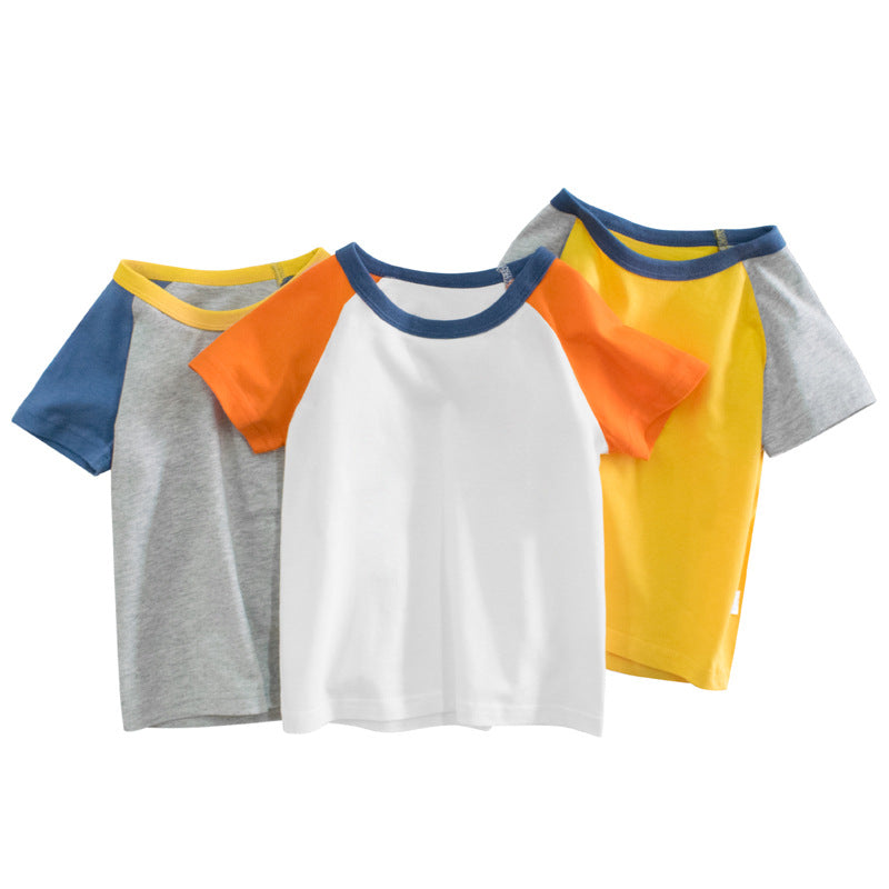 Baby Kid Boys Color-blocking T-Shirts Wholesale 220414274