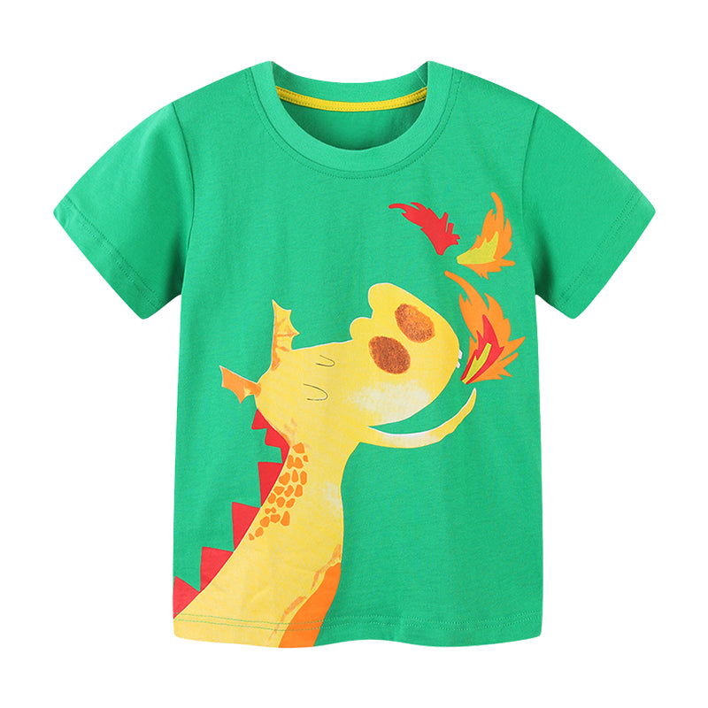 Baby Kid Boys Animals Cartoon Print T-Shirts Wholesale 220414283