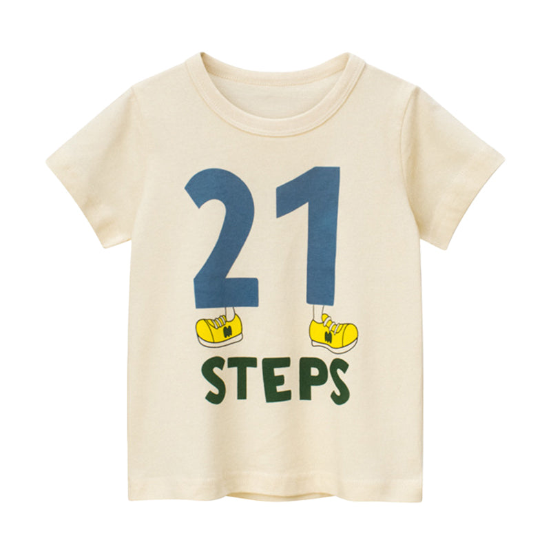 Baby Kid Boys Letters Cartoon Print T-Shirts Wholesale 220414286