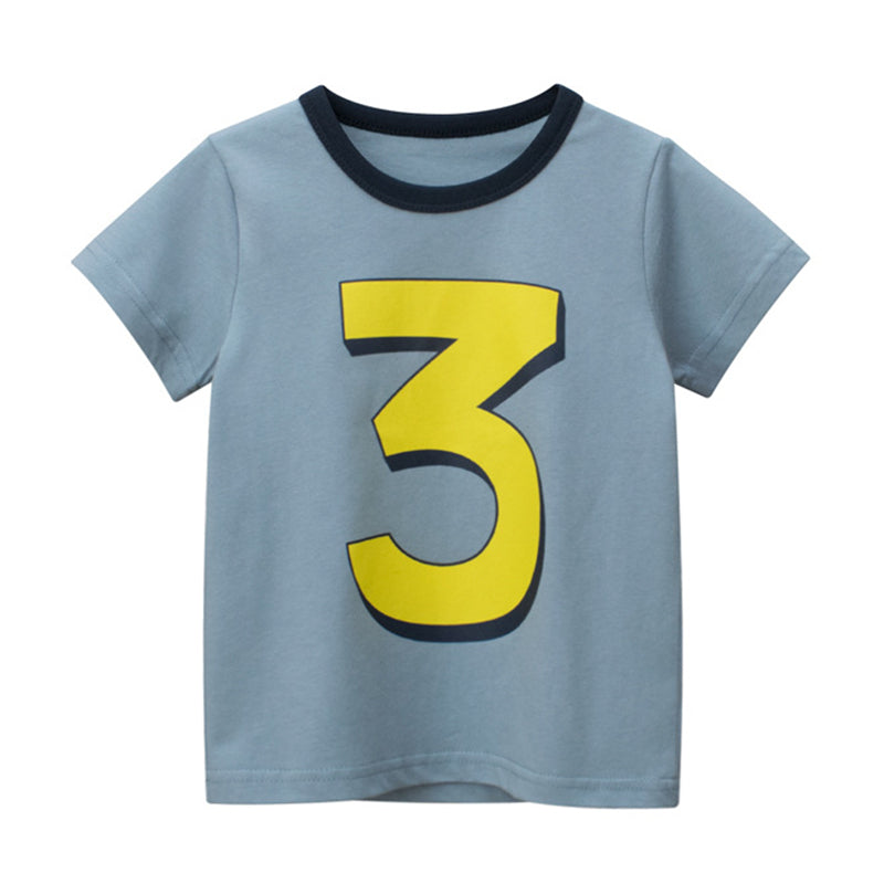 Baby Kid Boys Letters Cartoon Print T-Shirts Wholesale 220414286