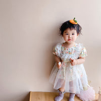 Load image into Gallery viewer, Baby Girls Flower Print Rompers Wholesale 220414309
