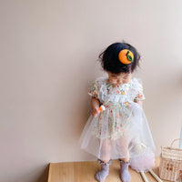 Load image into Gallery viewer, Baby Girls Flower Print Rompers Wholesale 220414309
