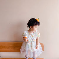 Load image into Gallery viewer, Baby Girls Flower Print Rompers Wholesale 220414309
