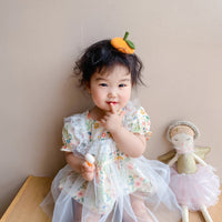 Load image into Gallery viewer, Baby Girls Flower Print Rompers Wholesale 220414309
