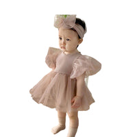 Load image into Gallery viewer, Baby Girls Solid Color Rompers Wholesale 220414311
