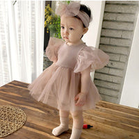 Load image into Gallery viewer, Baby Girls Solid Color Rompers Wholesale 220414311
