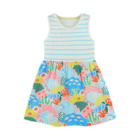 Load image into Gallery viewer, Baby Kid Girls Striped Cartoon Print Dresses Wholesale 220414318
