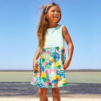 Load image into Gallery viewer, Baby Kid Girls Striped Cartoon Print Dresses Wholesale 220414318
