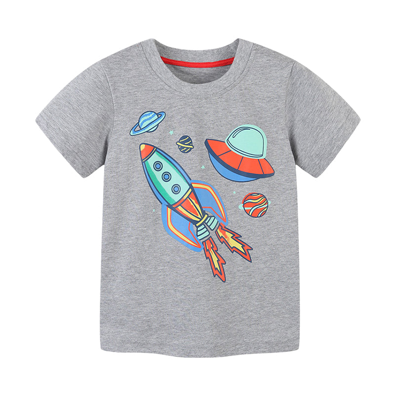 Baby Kid Boys Galaxy Print T-Shirts Wholesale 220414319