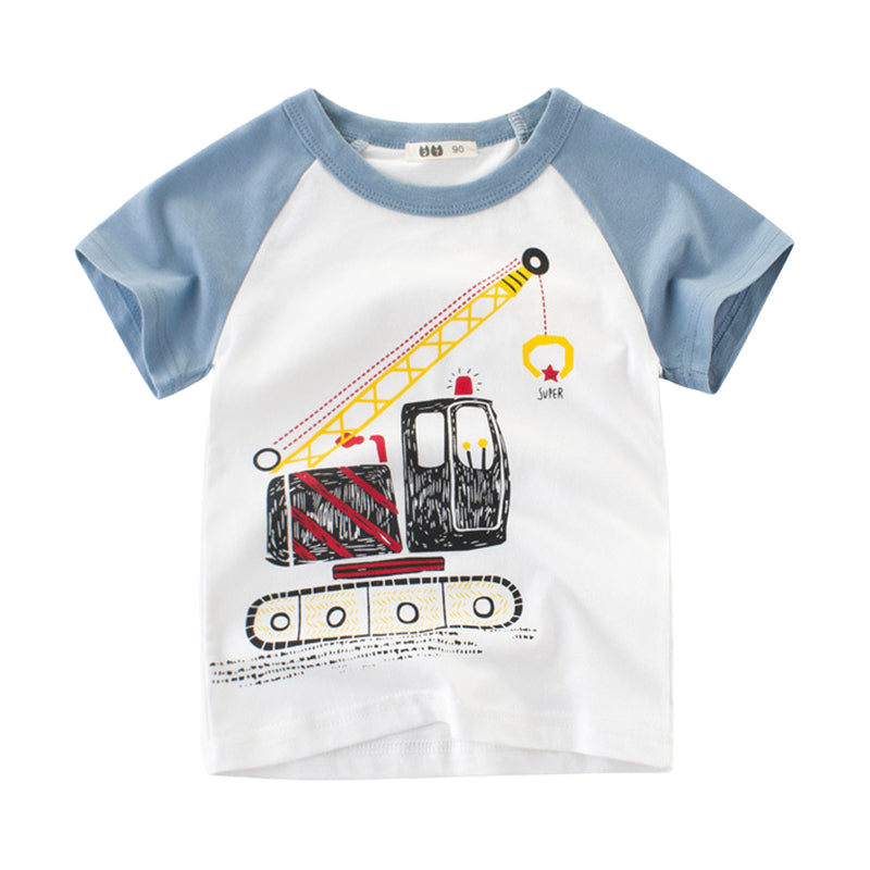 Baby Kid Unisex Car T-Shirts Wholesale 22041433