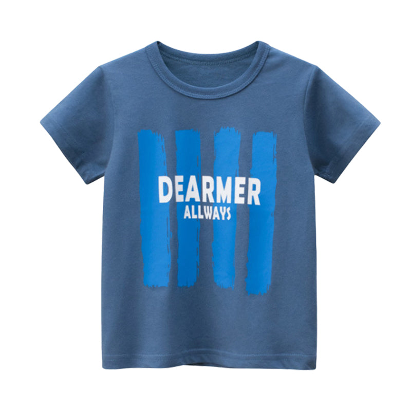 Baby Kid Boys Letters Print T-Shirts Wholesale 220414334