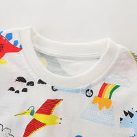 Load image into Gallery viewer, 2 Pieces Set Baby Kid Boys Dinosaur Print T-Shirts And Shorts Wholesale 220414338
