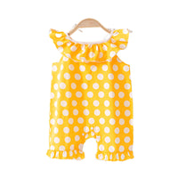 Load image into Gallery viewer, Baby Kid Girls Flower Fruit Polka dots Cartoon Print Rompers Wholesale 220414354
