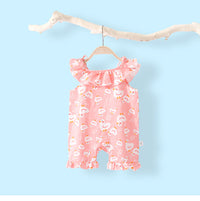 Load image into Gallery viewer, Baby Kid Girls Flower Fruit Polka dots Cartoon Print Rompers Wholesale 220414354
