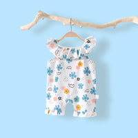 Load image into Gallery viewer, Baby Kid Girls Flower Fruit Polka dots Cartoon Print Rompers Wholesale 220414354
