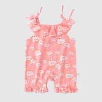 Load image into Gallery viewer, Baby Kid Girls Flower Fruit Polka dots Cartoon Print Rompers Wholesale 220414354
