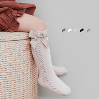Load image into Gallery viewer, Baby Kid Girls Solid Color Bow Accessories Socks Wholesale 220414358
