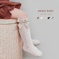 Load image into Gallery viewer, Baby Kid Girls Solid Color Bow Accessories Socks Wholesale 220414358
