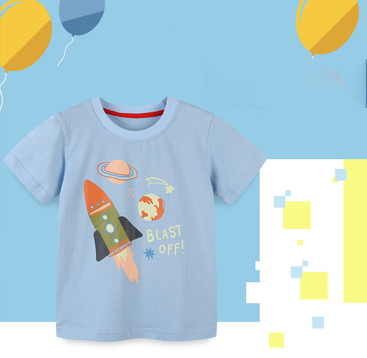 Baby Kid Boys Print T-Shirts Wholesale 220414376