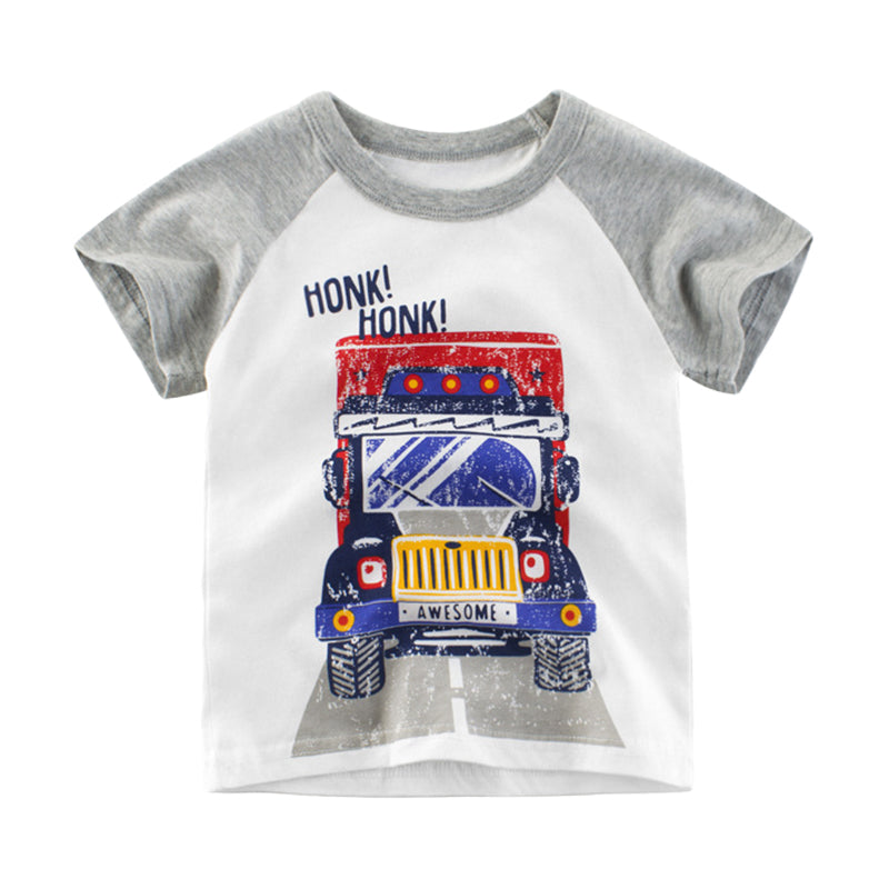 Baby Kid Unisex Car T-Shirts Wholesale 22041438