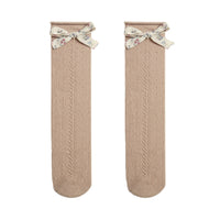 Load image into Gallery viewer, Girls Solid Color Bow Accessories Socks Wholesale 220414386
