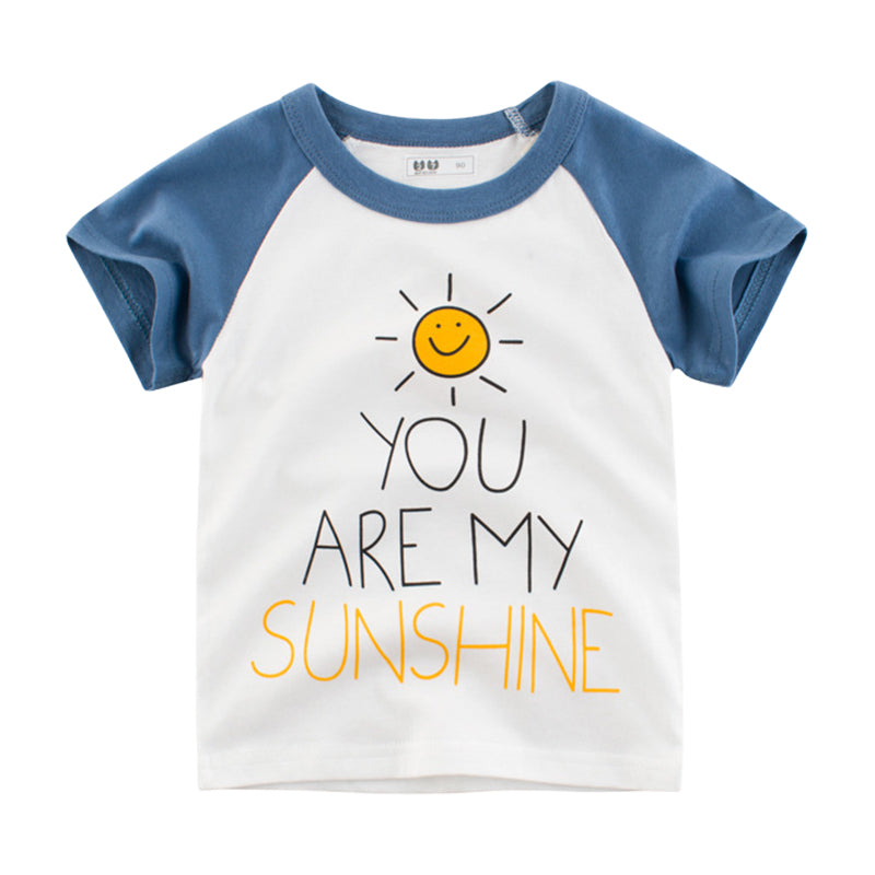 Baby Kid Unisex Color-blocking T-Shirts Wholesale 22041439