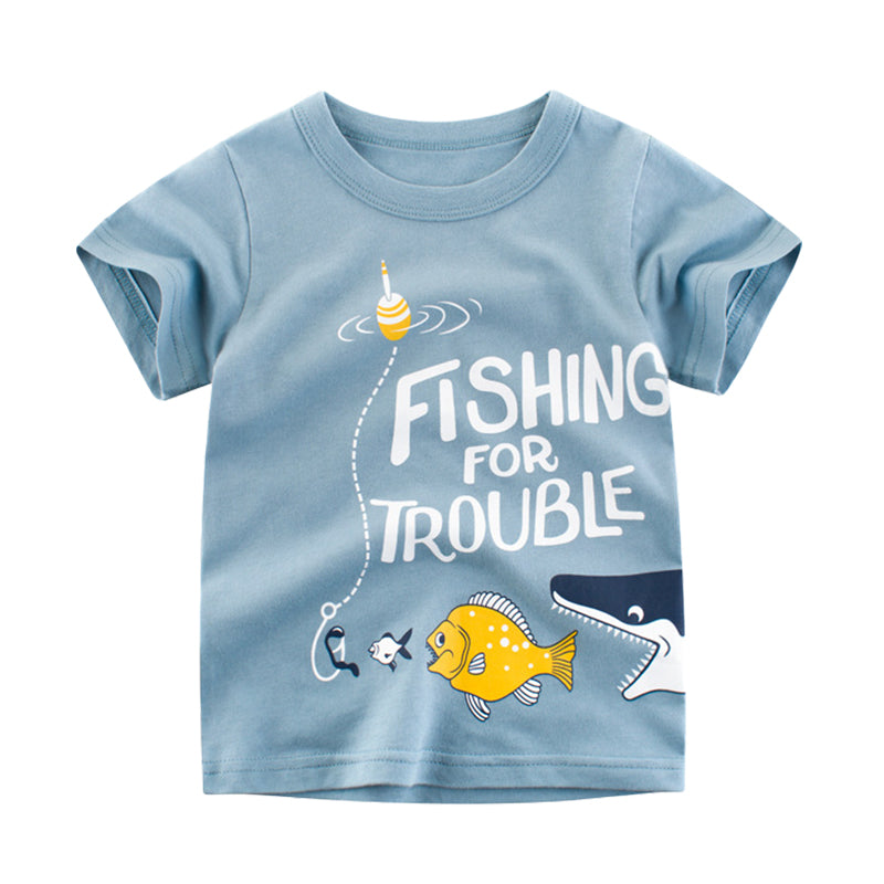 Baby Kid Unisex Print T-Shirts Wholesale 22041440