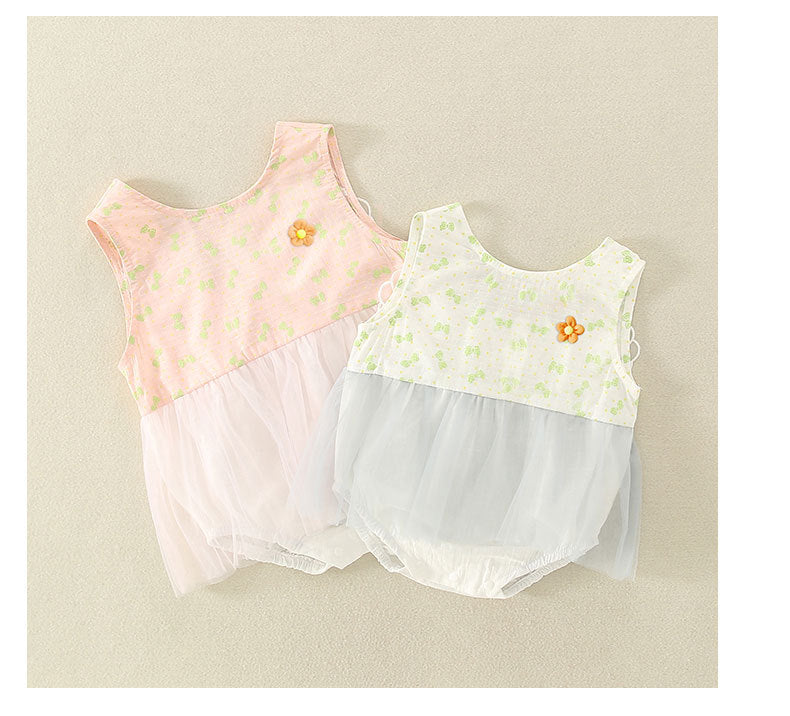 Baby Girls Bow Rompers Wholesale 220414416