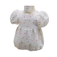 Load image into Gallery viewer, Baby Girls Love heart Valentine&#39;s Day Rompers Wholesale 220414471
