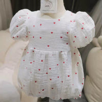 Load image into Gallery viewer, Baby Girls Love heart Valentine&#39;s Day Rompers Wholesale 220414471

