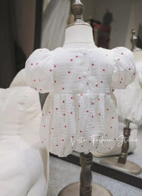 Load image into Gallery viewer, Baby Girls Love heart Valentine&#39;s Day Rompers Wholesale 220414471
