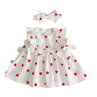 Load image into Gallery viewer, Baby Kid Girls Love heart Valentine&#39;s Day Rompers And Dresses Wholesale 220414485
