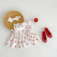 Load image into Gallery viewer, Baby Kid Girls Love heart Valentine&#39;s Day Rompers And Dresses Wholesale 220414485
