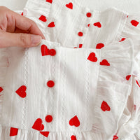 Load image into Gallery viewer, Baby Kid Girls Love heart Valentine&#39;s Day Rompers And Dresses Wholesale 220414485
