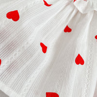 Load image into Gallery viewer, Baby Kid Girls Love heart Valentine&#39;s Day Rompers And Dresses Wholesale 220414485
