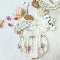 Load image into Gallery viewer, Baby Girls Flower Print Rompers Wholesale 220414519
