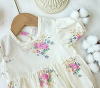 Load image into Gallery viewer, Baby Girls Flower Print Rompers Wholesale 220414519
