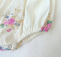 Load image into Gallery viewer, Baby Girls Flower Print Rompers Wholesale 220414519

