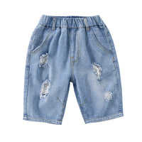 Load image into Gallery viewer, Kid Big Kid Boys Ripped Shorts Wholesale 22041452
